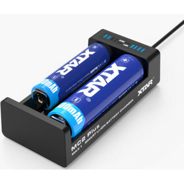 MC2 PLUS Chargeur 2 Accus XTAR 10440 26650