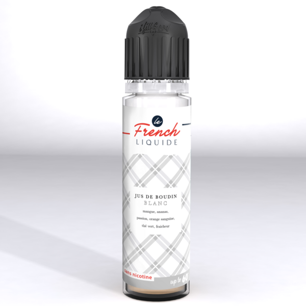 Jus de Boudin Blanc | Le French Liquide | Mix Fruits Exotiques Thé Vert Frais | 50 ml