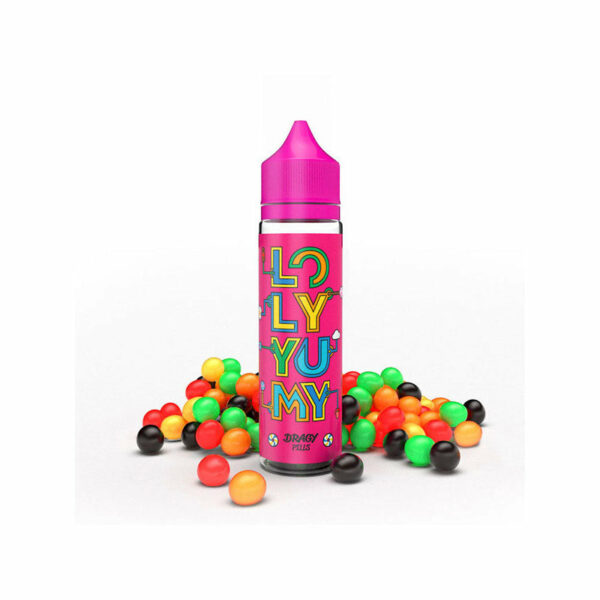 Dragy Pills | Loly Yumy | Bonbon Multicolore Framboise Citron Orange | 50 ml
