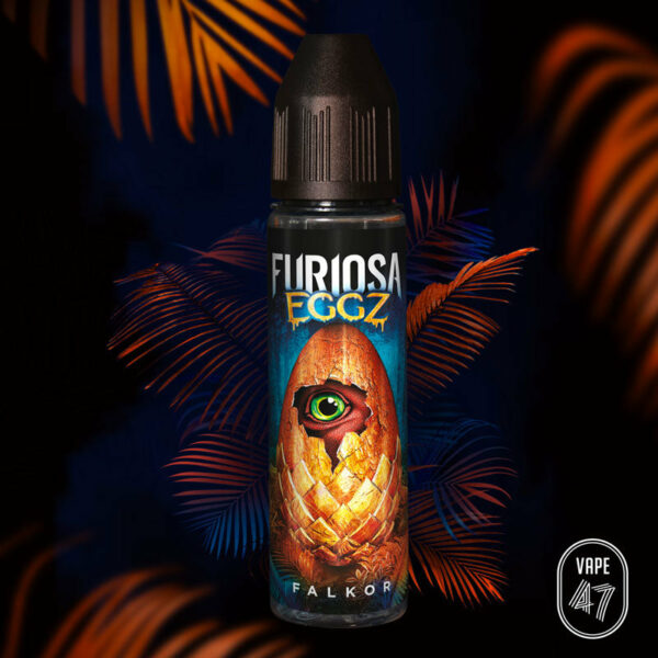 Falkor | Furiosa Eggz | Pêches jaunes Fraises Lactées | 50 ml