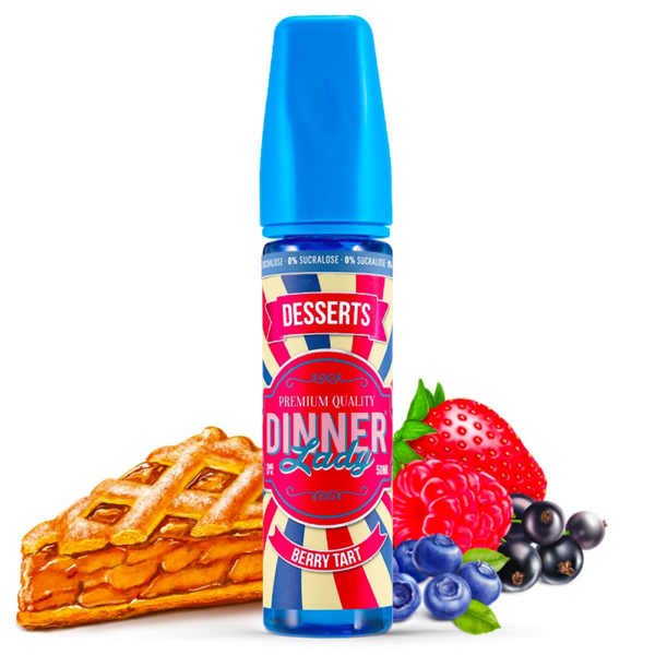 Berry Tart 0% Sucralose  Dinner Lady  Tarte aux fruits rouges  50 ml