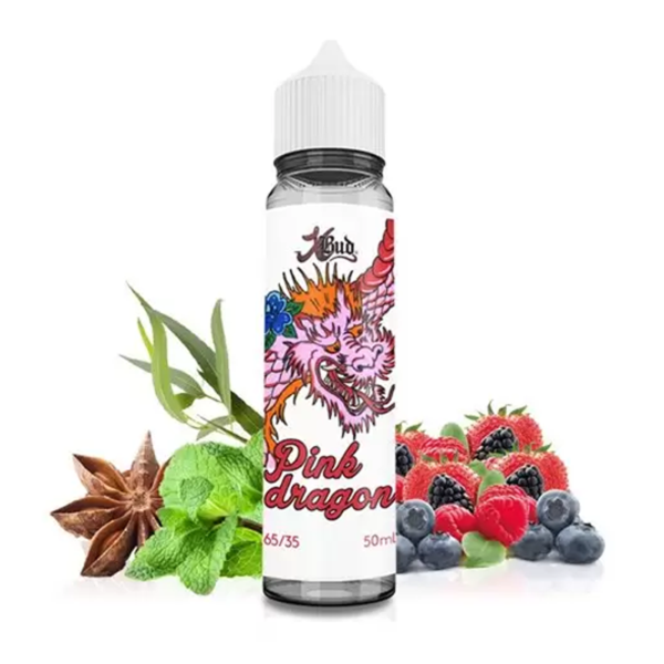 Pink Dragon  fruits rouges - raisin noir - anis - eucalyptus frais  Liquidéo 50 ml