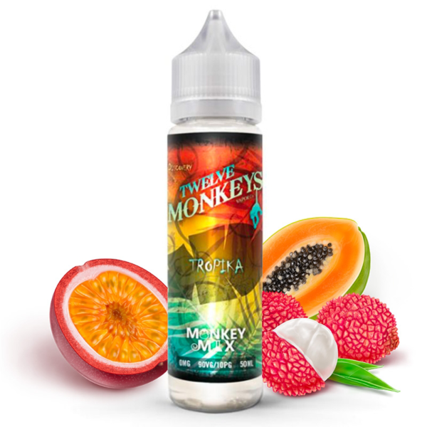 Tropika  Litchi - Papaye - Fruits de la passion  Twelve Monkeys  50 ml