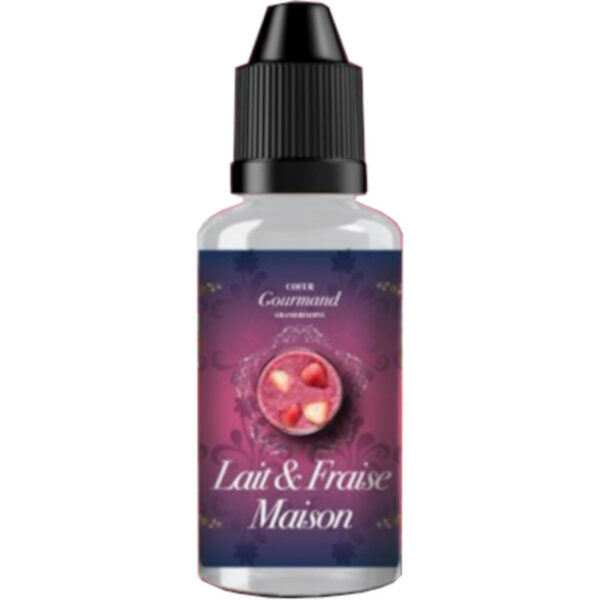 Concentré Lait Fraise Maison Cœur Gourmand 30 ml