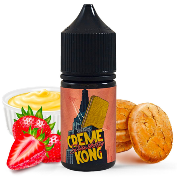 Concentré Creme Kong Strawberry | Biscuit - Custard - Fraise | Joe's Juice | 30ml