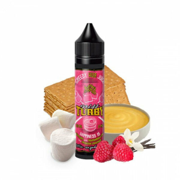 Miss Turby | Greedy Hub Juice | Marshmallow - Framboise - Vanille | 50ml