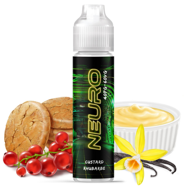 Neuro | Custard - Vanille - Biscuit - Rhubarbe - Groseilles | Cyber Steam | 50 ml