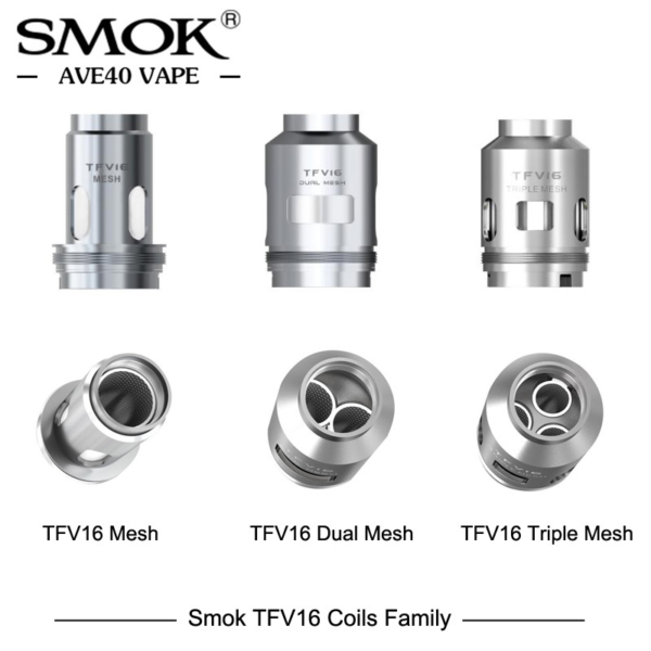 Resistances SMOK TFV16 Mesh Dual Mesh Triple Mesh Conical Mesh