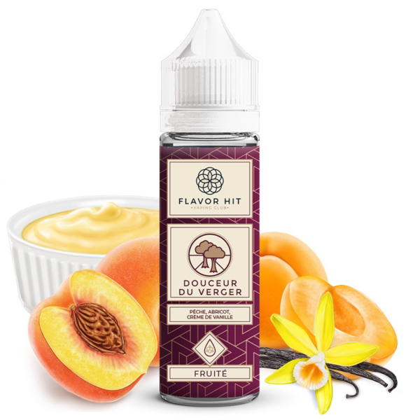 Douceur du Verger | Custard - Vanille - Pêche - Abricot | Flavor Hit | 50 ml