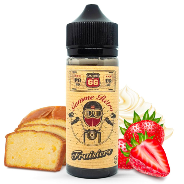 Fraisier | Retro Juice 66 | Fraise - Génoise - Crème | 100 ml