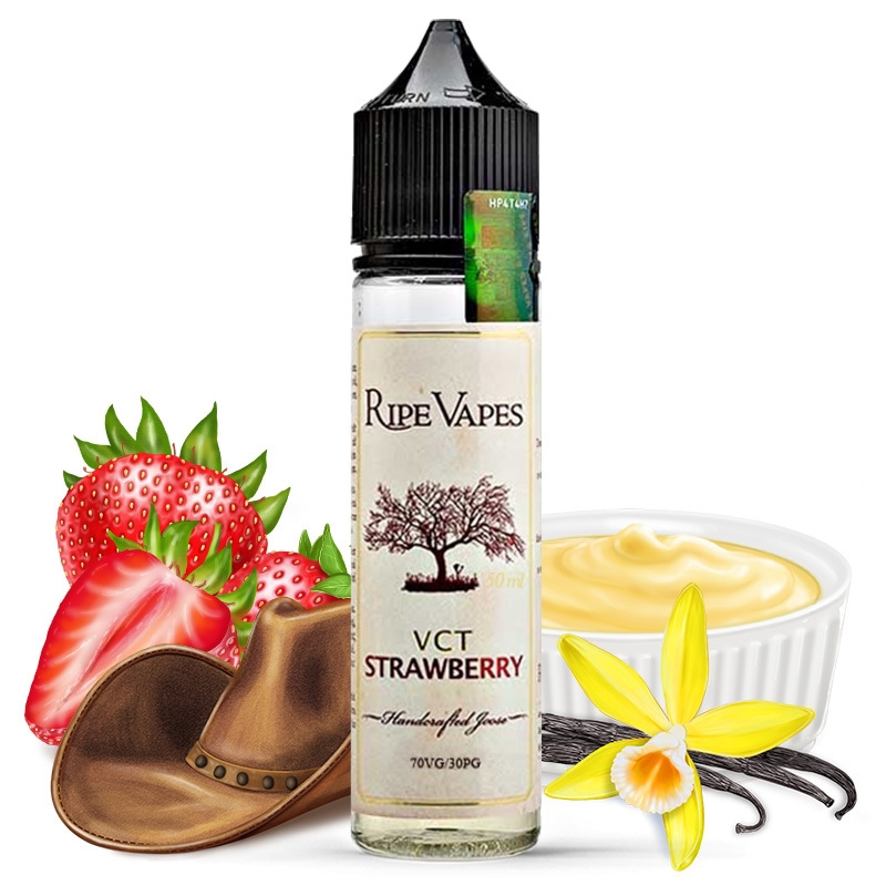 VCT Strawberry | Ripe Vapes | Vanille - Custard - Fraise - Classic | 50 ml