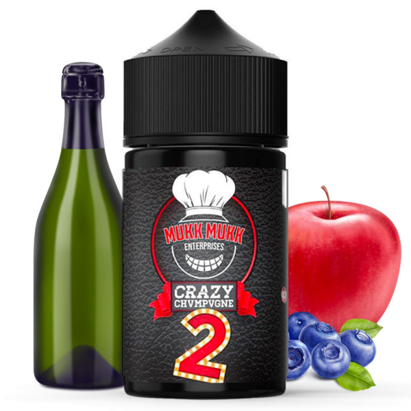 Crazy Chvmpvgne V2 | Pétillant pomme Myrtille | Mukk Mukk | 50 ml