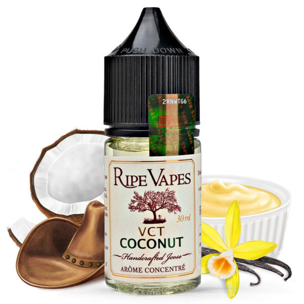 Concentré VCT Coconut | Ripe Vapes | Vanille - Custard - Noix de coco - Classic | 30 ml