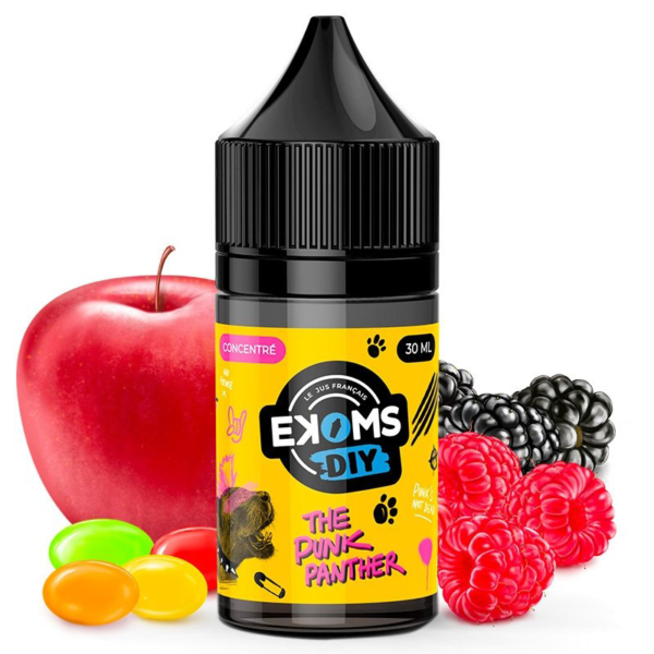 The Punk Panther Ekoms Concentré 30 ml Bonbons Pomme Framboise Mûre Arôme