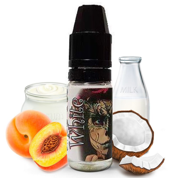 Vape Me White LadyBug Juices Concentré 10 ml arôme Yaourt Pêche Lait de coco