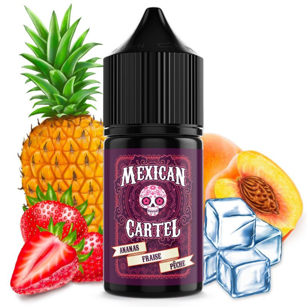 Concentré Ananas Fraise Pêche Mexican Cartel 30 ml 12 euros