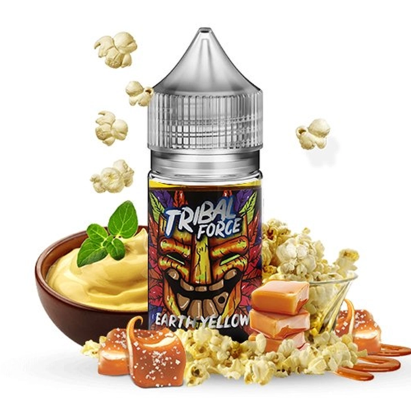 Concentré Earth Yellow Tribal Force Pop-corns Custard Caramel 30ml 8 euros