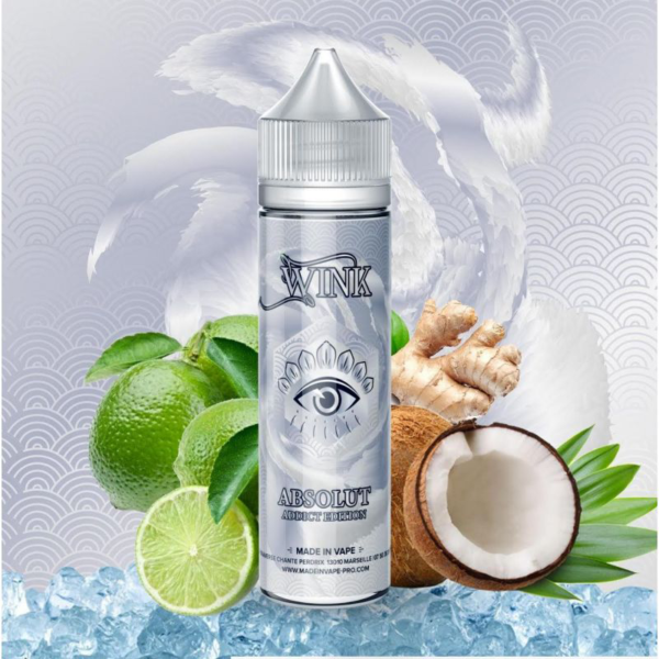 Absolut Coco citron vert gingembre Wink Made in Vape 50 ml