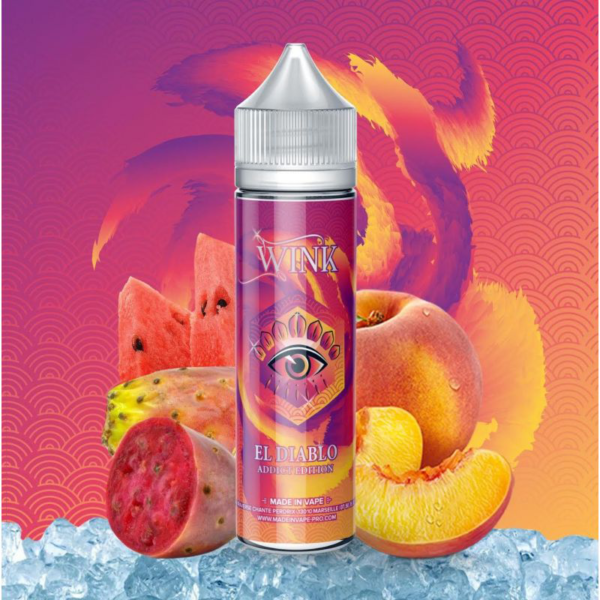 El Diablo Wink Addict Figue de Barbarie pêche pastèque made in Vape 50 ml