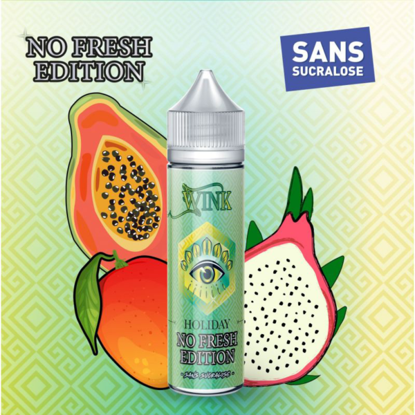 Holiday Wink Addict Made in Vape Mangue Papaye Fruit du dragon 50 ml