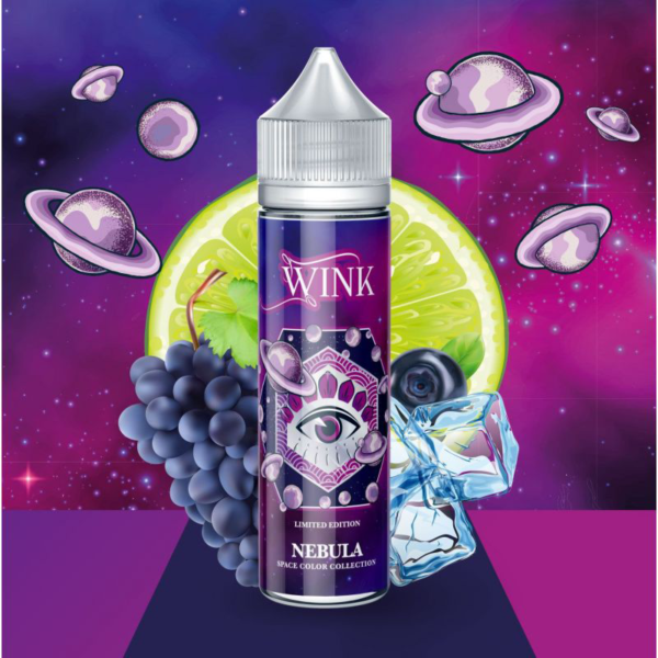 Nebula Wink Addict Made in Vape Citron Vert Raisin noir Cassis givré 50 ml