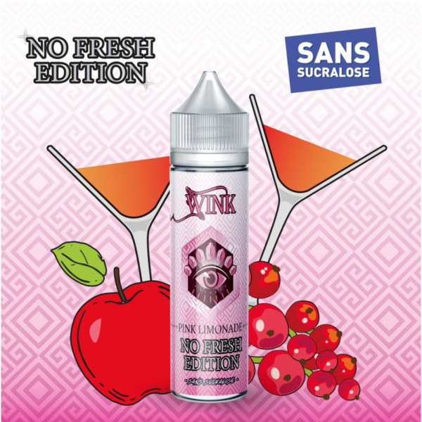 Pink Lemonade Wink addict Made in Vape Diabolo Grenadine ingrédient secret pomme rouge Frais 50 ml