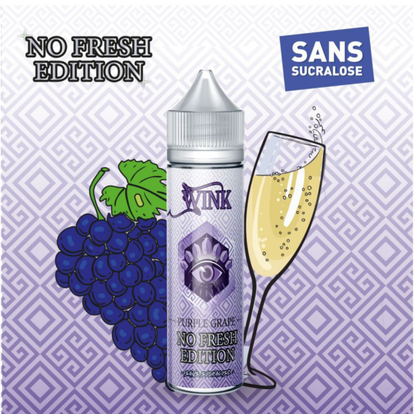 Purple Grape No Fresh Wink Addict Made in Vape Champagne Raisin pétillant 50 ml