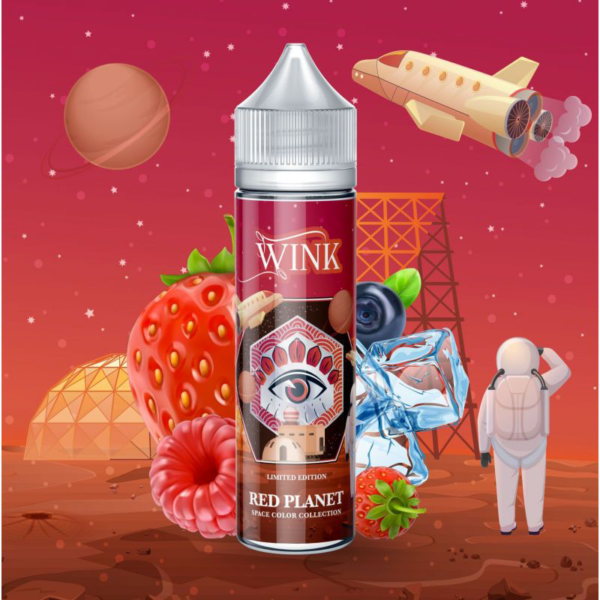 Red Planet Wink Made in Vape Fraise des bois Mûre Framboise Myrtille givrée Frais 50 ml