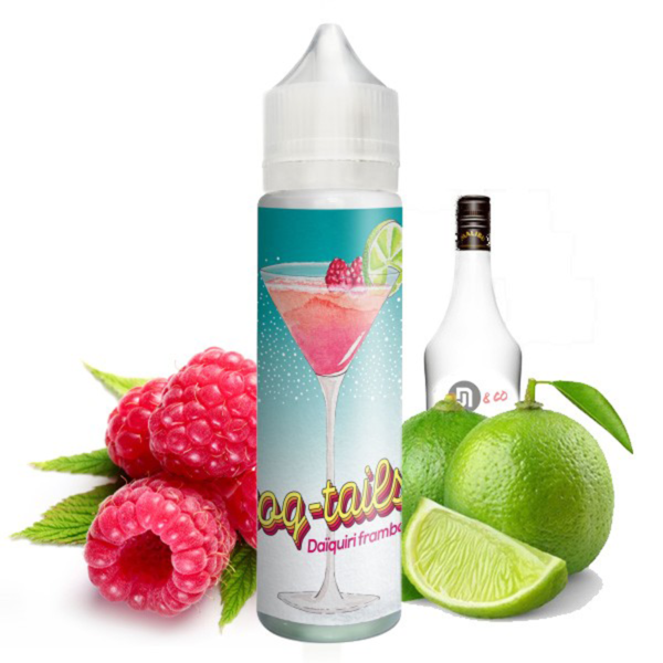 Daïquiri Framboise Coq-Tails Le Coq Qui Vape Framboise citron vert Rhum Blanc 50 ml