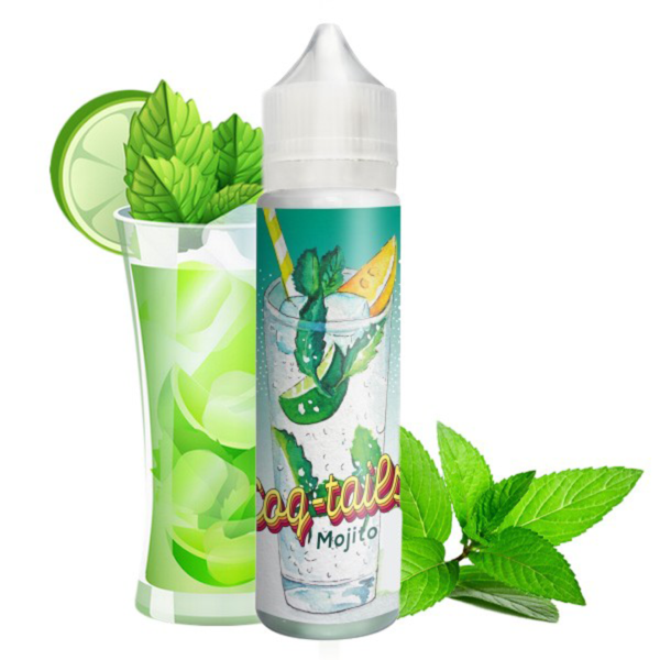 Mojito Coq-Tails Le Coq Qui Vape Rhum Blanc Menthe Verte Citron Citron Vert Boisson 50 ml