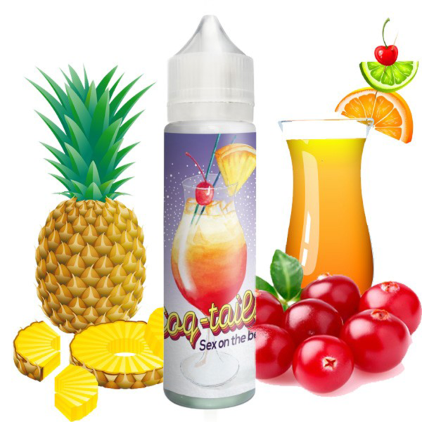 Sex On The Beach Coq-Tails Le Coq Qui Vape Vodka Ananas Pêche Orange Cranberry Boisson Frais 50 ml