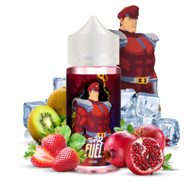 Shigeri Fighter Fuel Fruity Fuel saveurs Fruits Rouges Fraise des bois Grenade Kiwi Frais 100 ml