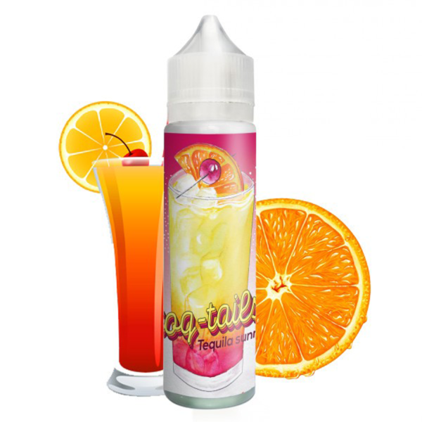 Tequila Sunrise Coq-Tails Le Coq Qui Vape Tequila Grenadine Orange Frais Boisson 50 ml