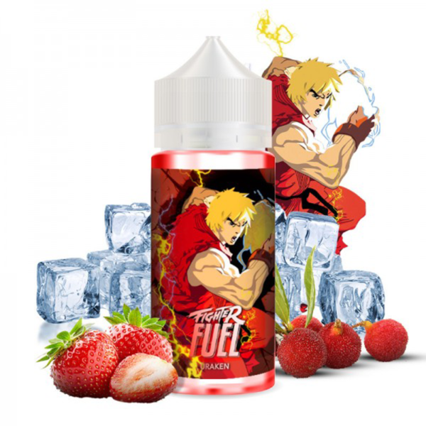 Uraken Fighter Fuel Fruity Fuel Saveurs plusieurs variétés de Fraises et fraises des bois Gariguette Arbousier 100 ml