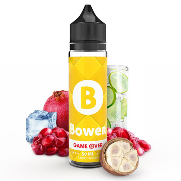 Bower Game Over E-Tasty Limonade Lime Citron Vert Grenade Cupuaçu Frais 50 ml