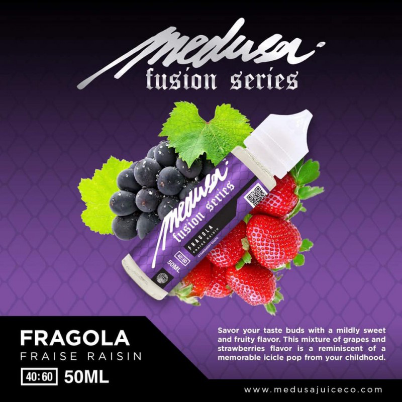 Fragola Fusion series Medusa Juice Fraise Raisin Rouge 50 ml