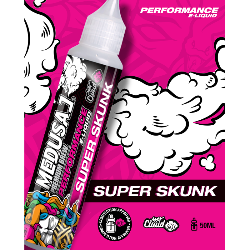 Super Skunk Performance Medusa Juice Fraise PAstèque Frais 50 ml