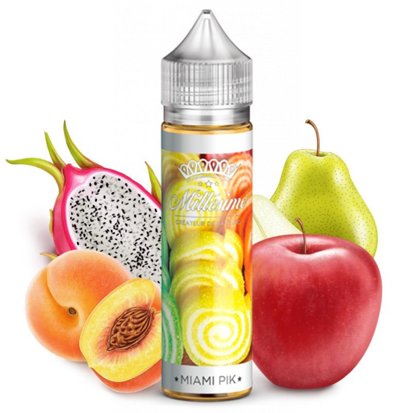 Miami Pik Fruit du dragon Mangue Poire Pêche Millésime 50ML