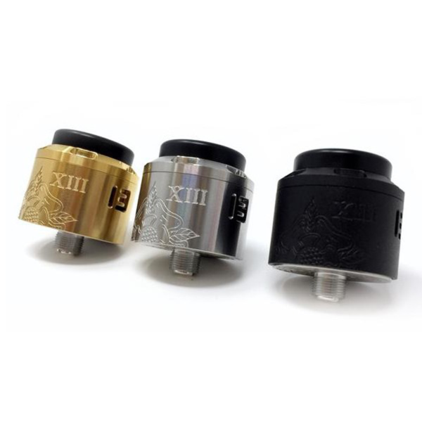 Arcane 12 Thirteen Technology 24 mm Brass Matte Black Stainless Steel RDA