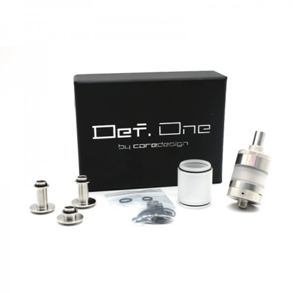 Def One 22 mm CoreDesign RTA High End Stainless Steel 316 SS316 2.5 ml 4 ml Airflow 510 PMMA