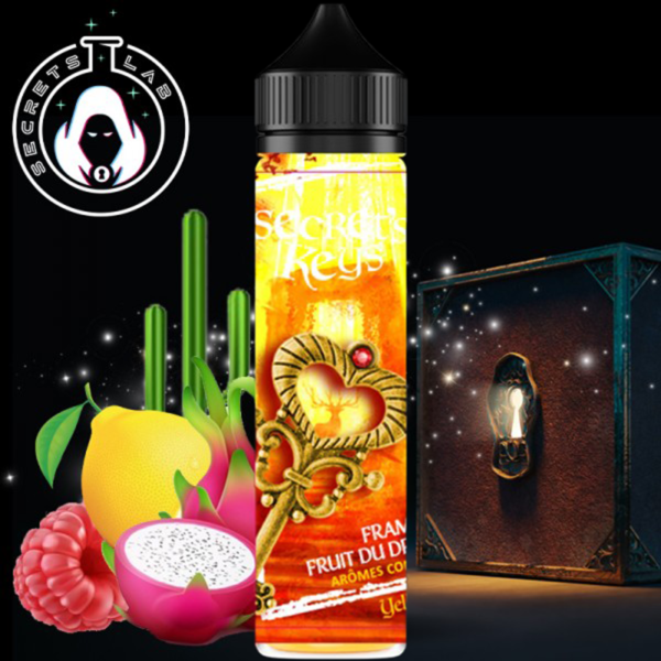 Yellow Key Secret's Keys Citron Cactus Fruit du Dragon Framboise Frais 50 ml PG/VG: 50/50