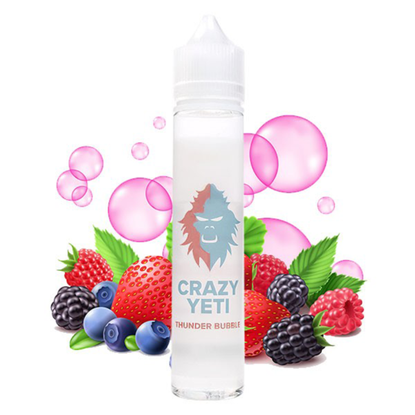 Thunder Bubble Fruits rouges Bubble gum Menthe Frais Crazy Yeti 50ml