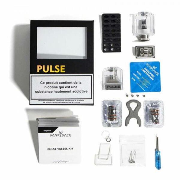 Kit cartouches Vessel Pulse AIO Vandy Vape kit boite