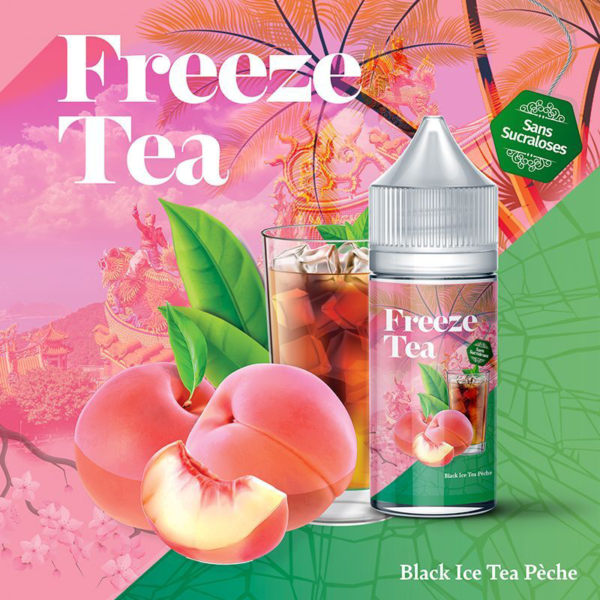 Concentré Black Ice Tea Pêche Freeze Tea Made in Vape Infusion thé noir Pêche Frais 30 ml