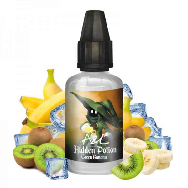Concentré Green Banana Hidden potions Arômes et liquides Kiwi banane Frais 30 ml