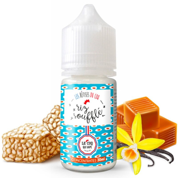 Concentré Riz Soufflé Le coq qui vape Caramel Vanille 30 ml arôme