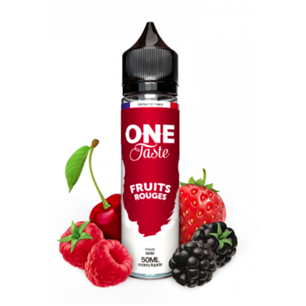 Fruits Rouges One Taste E-Tasty Fruits des bois Fraise Cerise Framboise Mure 50 ml