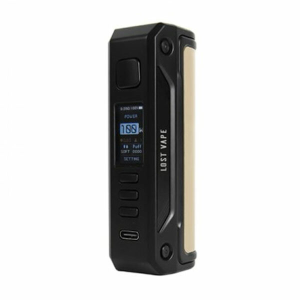 Box Thelema Solo 100W Lost Vape black light khaki