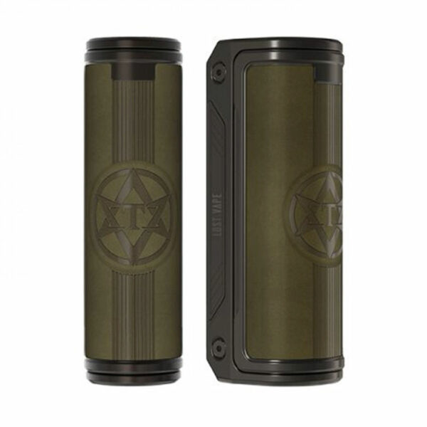 Box Thelema Solo 100W Lost Vape gunmetal olive green