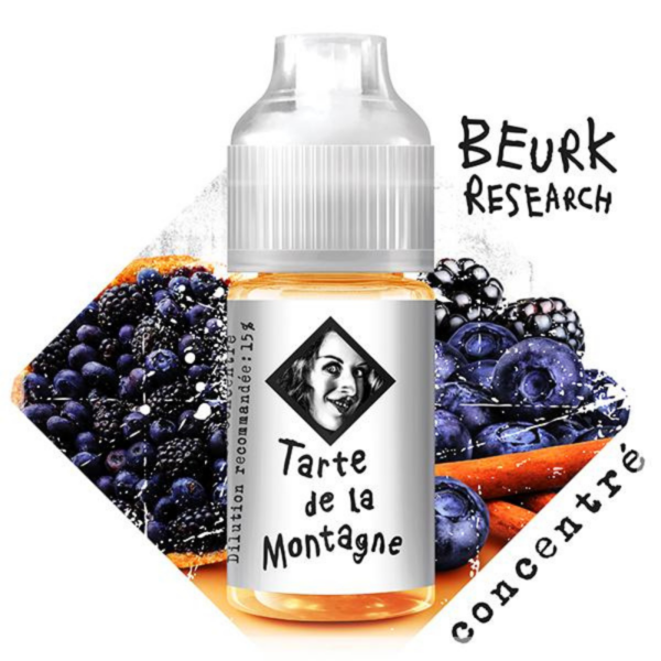 Concentré Tarte de la Montagne Beurk research pâte sablée Mûre Myrtille Cannelle Arôme 30 ml